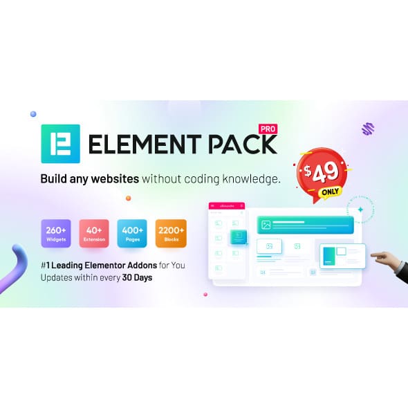 Element Pack Pro - Premium Addon for Elementor WordPress Plugin