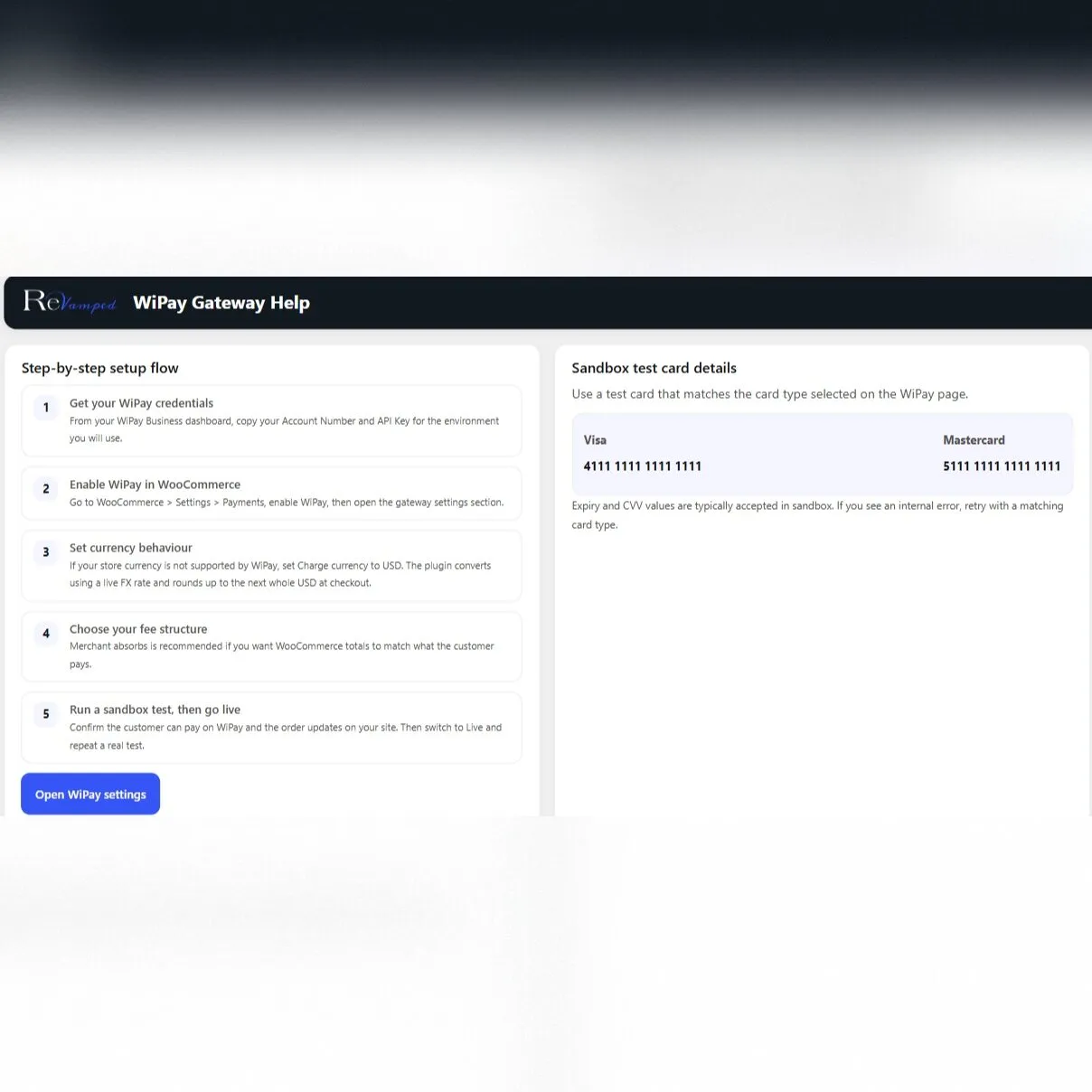 Wi payments wordpress plugin features 2